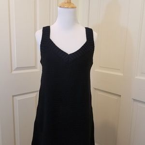 ZARA KNIT V NECK TUNIC SLEEVELES SWEATER